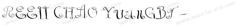 REEII CHAO YuanGBT字体转换